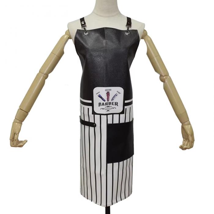 Sells Professional Designs Barber Polyester Waist Work Apron Hairdresser Capes Apron Tablier Hair