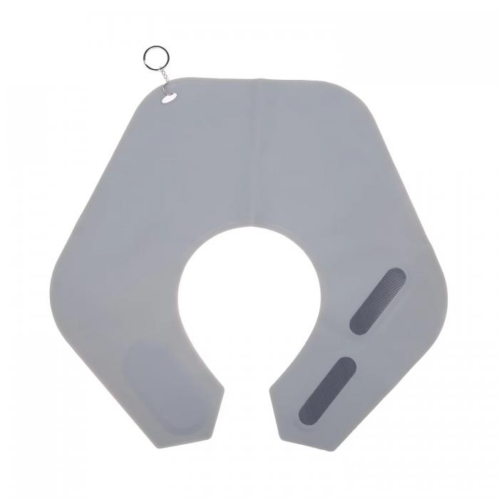 Waterproof Salon Hair Dye Neck Collar Haircut Wrap Hairdressing Shawl Silicone Hair Cutting Cape