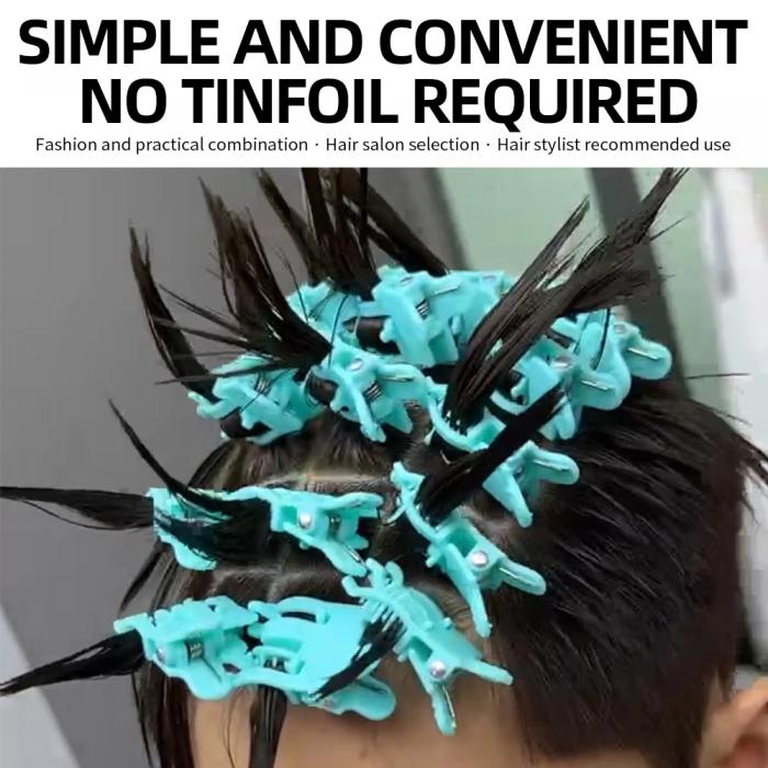 Curling Fluffy Perm Hair Clips Universal Curly Front Scalding Clamp Hair Clip for Salon Hairstyle