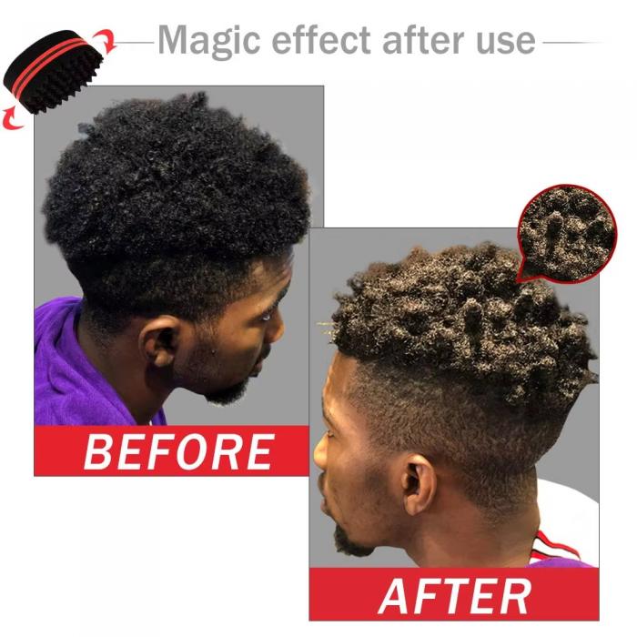 African Magic Sponge Barber Hair Brush Twist Sponge for Black Men Double Sided Hair Curl Weave Dreads Styling Tool