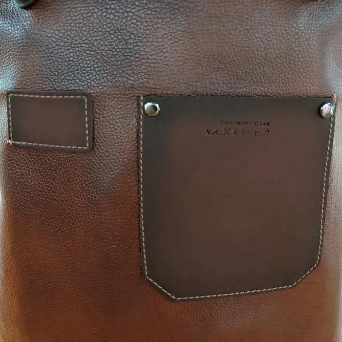 High Quality Support Custom logo Barber Uniform Waterproof Leather Apron for Men and Women