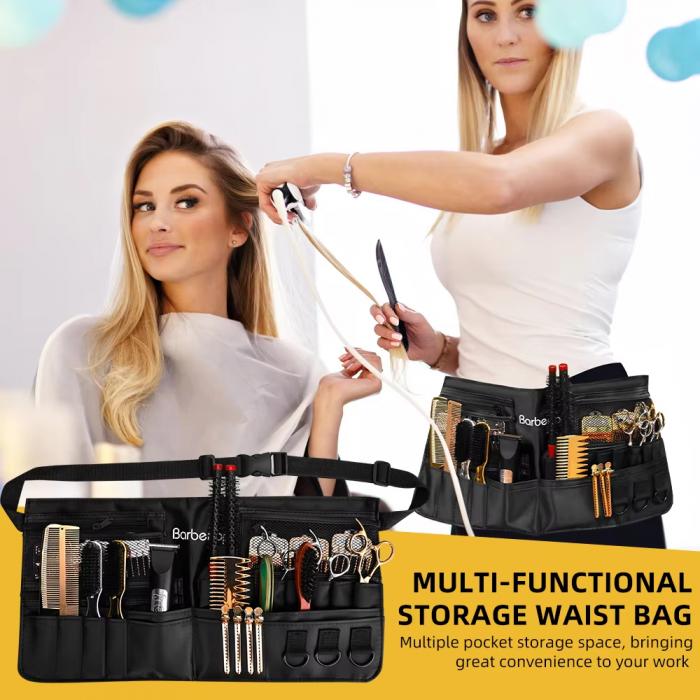 Portable Mobile Barber Tool Belt Lightweight Hair Stylist Waist Bag Hairdresser Half Waist Apron