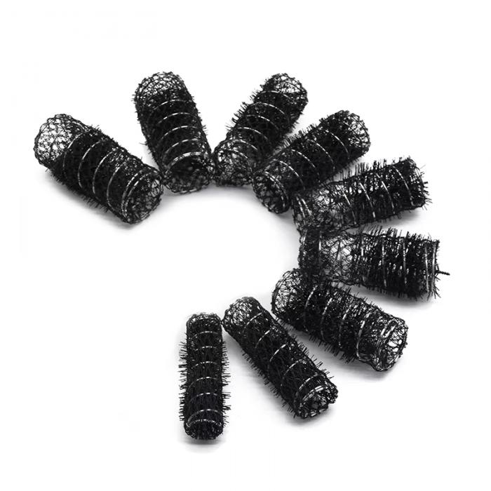 Multi Size Black Self Grip Hair Rollers Pro Salon Hairdressing Curlers Hair Design Sticky Cling Style for DIY Hair Styling