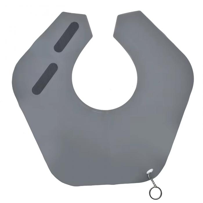 Waterproof Salon Hair Dye Neck Collar Haircut Wrap Hairdressing Shawl Silicone Hair Cutting Cape
