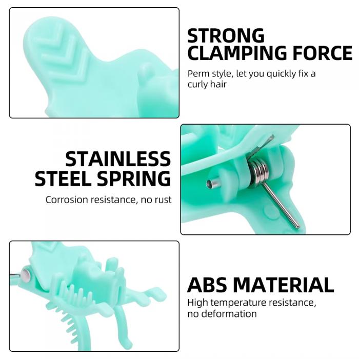 Curling Fluffy Perm Hair Clips Universal Curly Front Scalding Clamp Hair Clip for Salon Hairstyle