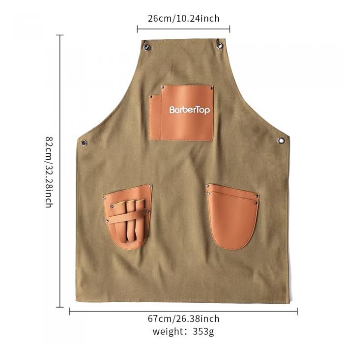 Hair Stylist Apron Salon Aprons Waterproof Protective Bleach Proof Barber Apron with Pockets Apron