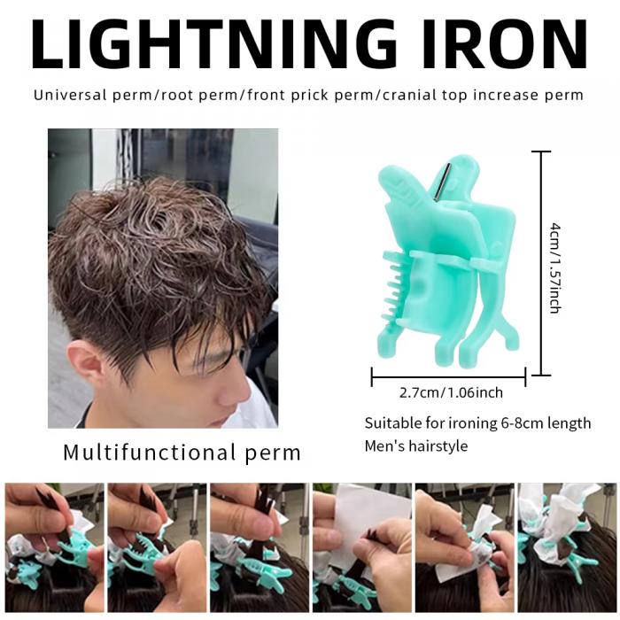 Curling Fluffy Perm Hair Clips Universal Curly Front Scalding Clamp Hair Clip for Salon Hairstyle