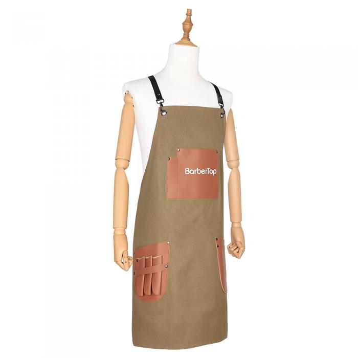 Hair Stylist Apron Salon Aprons Waterproof Protective Bleach Proof Barber Apron with Pockets Apron