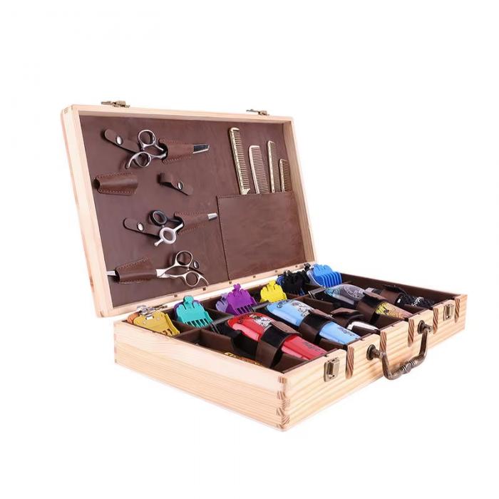 Portable Barber Stylist Travel Metal Case Hair Styling Scissors Combs Tool Box Barber Stylist Lock Case