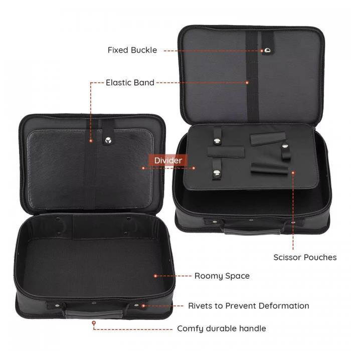 2026 Tools Bag Barber Haircut Scissor Bag Multi-Function Storage Organizer Clippers Combs Hair Styling Accessories Case