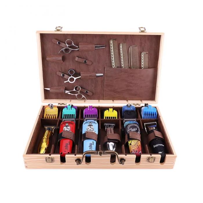 Portable Barber Stylist Travel Metal Case Hair Styling Scissors Combs Tool Box Barber Stylist Lock Case
