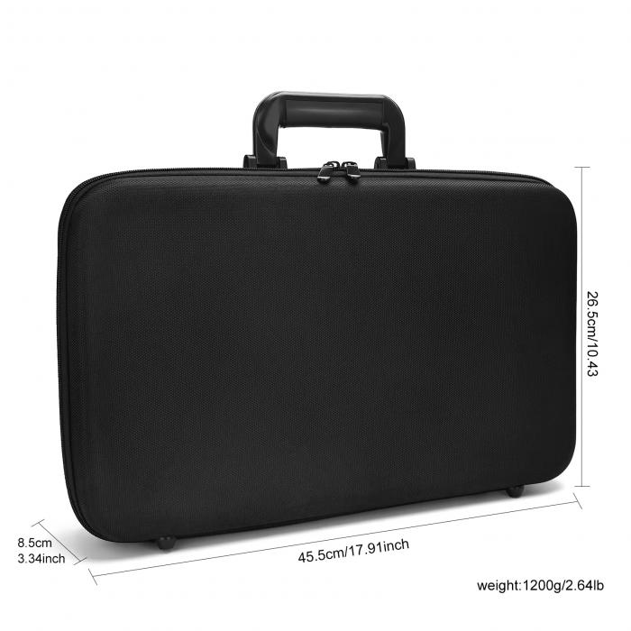 Hard Travel Case for Hair Clippers Trimmer & Salon Tools-Professional Salon Tool Storage Case (Black)