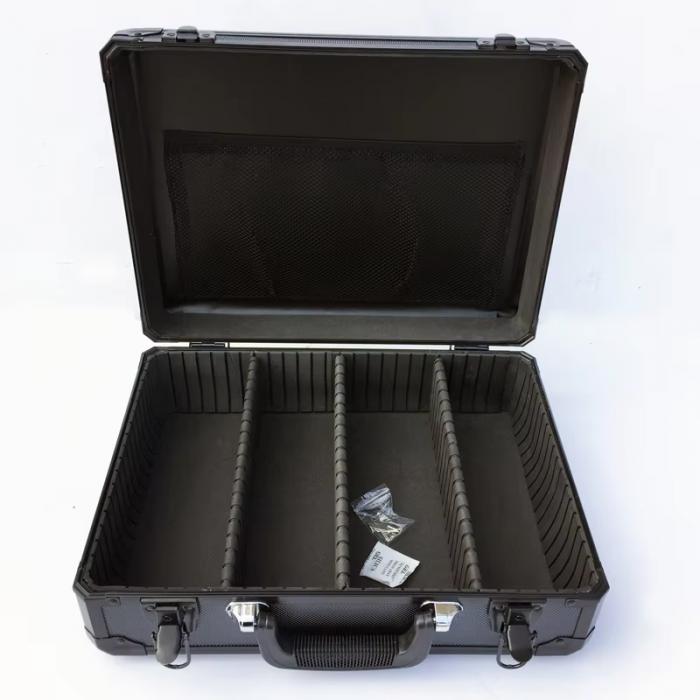 Professional Gold Aluminum Barber Tool Box Salon Hairdressing Suitcase Storage Travel Case