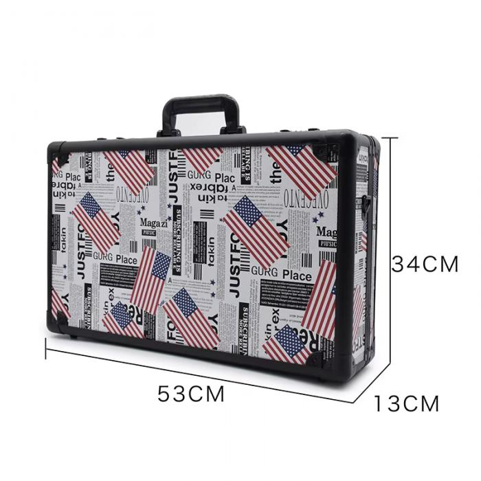 Professional Salon Tool Password Tools Storage Bag Aluminum Carry Case with Lock Large Capacity Barber Case