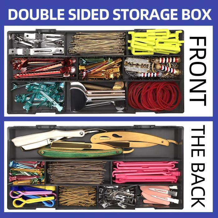 Custom Barber Tool Storage Box Organizer Hairdressers Case Scissors Clips Stylist Salon Styling Tool Box