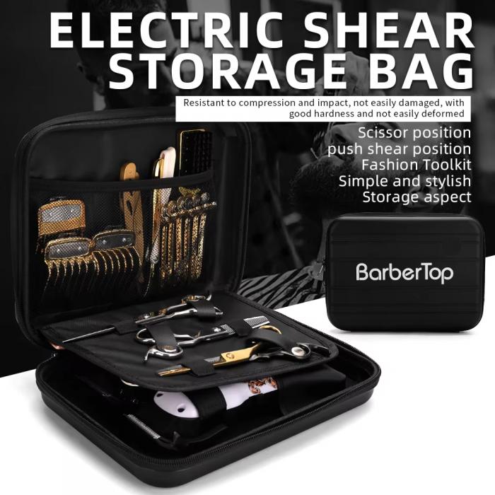 Beauty Salon Electric Scissors Storage Box Durable Portable Makeup Case Suitcase Barber Tools Organizer