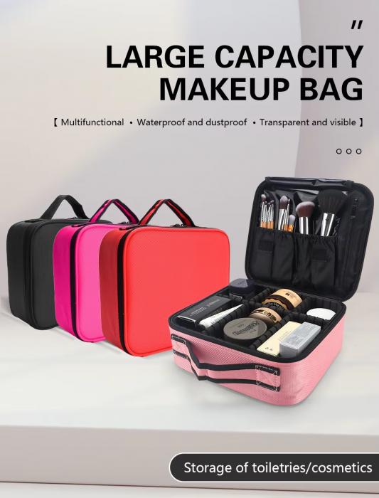 New Fashion Large Capacity Case Black Double Oxford Cloth Multi-Functional Storage Portable Professional Salon Bag