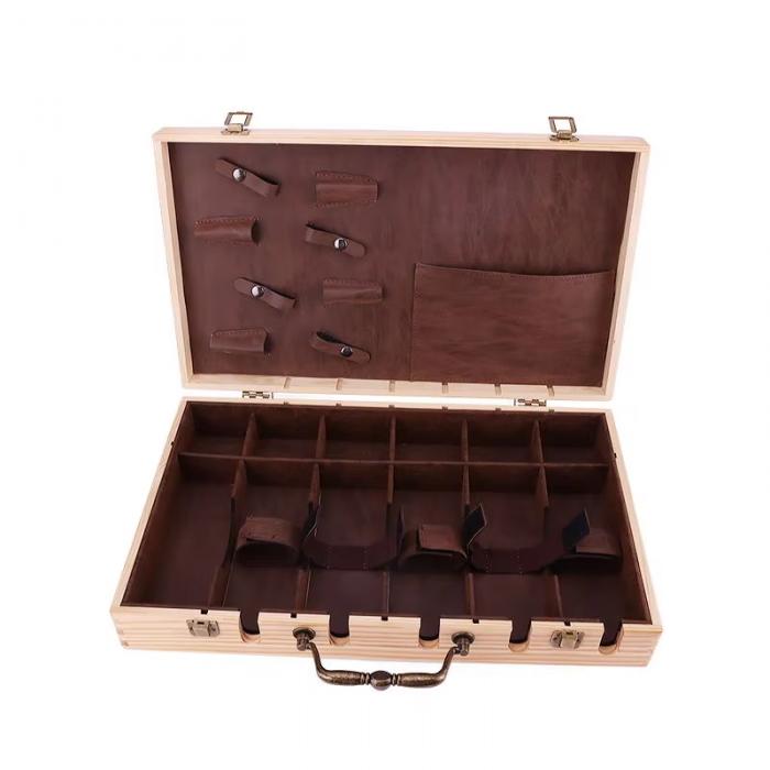 Portable Barber Stylist Travel Metal Case Hair Styling Scissors Combs Tool Box Barber Stylist Lock Case