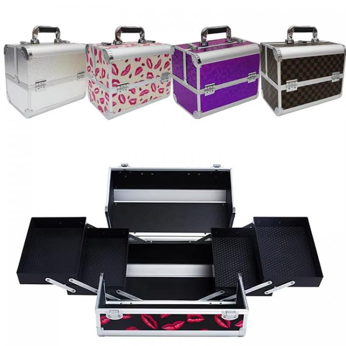 Salon Professional Aluminium Alloy Hair Tools Box Case Beauty Bag Multi Tiers Lockable Barber Tool case